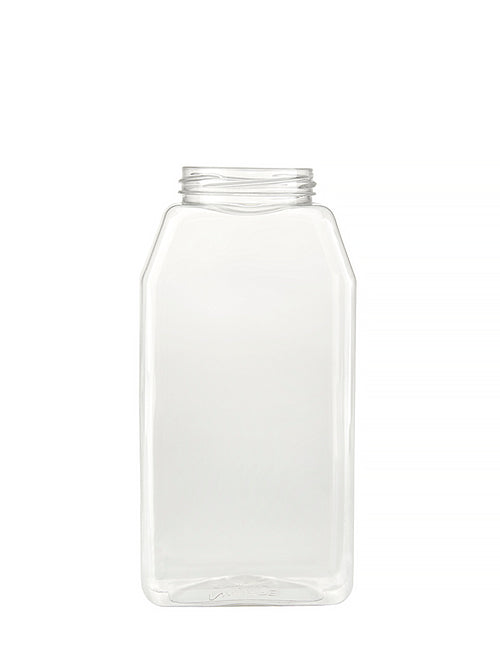32 oz Clear PET Oblong Spice Jars