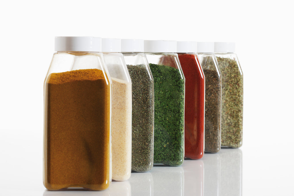 32 oz Clear PET Oblong Spice Jars