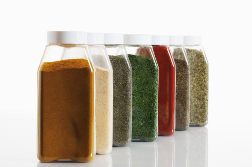 32 oz Clear PET Oblong Spice Jars