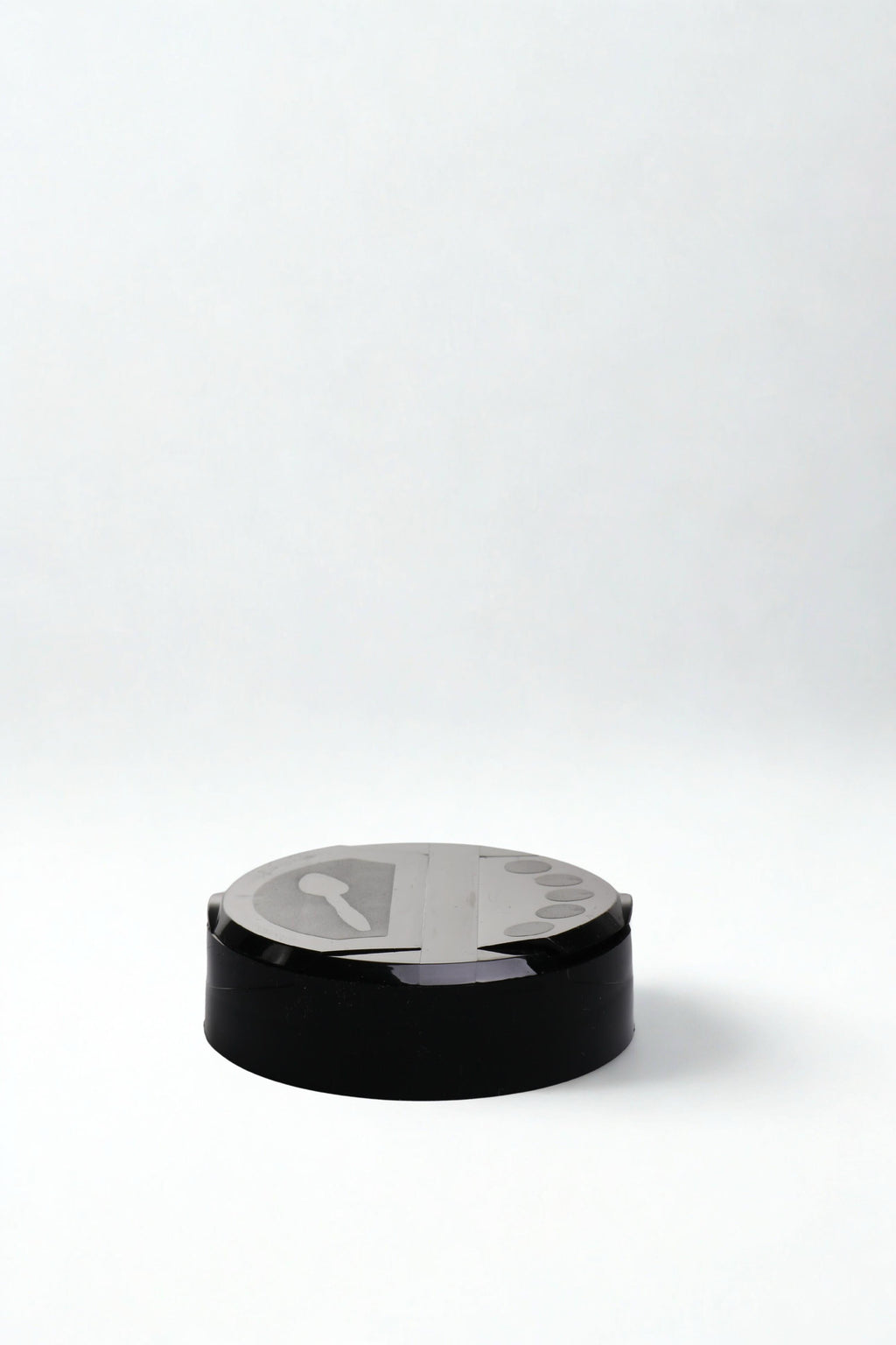 63mm 63-485 Black Dual Flapper Cap, 5 Holes, Unlined