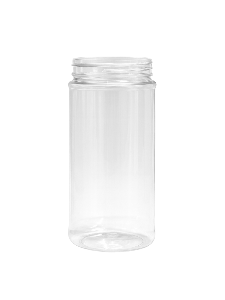 16oz Clear PET Round Spice Jars