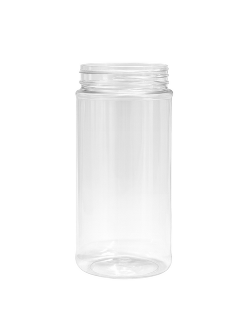16oz Clear PET Round Spice Jars